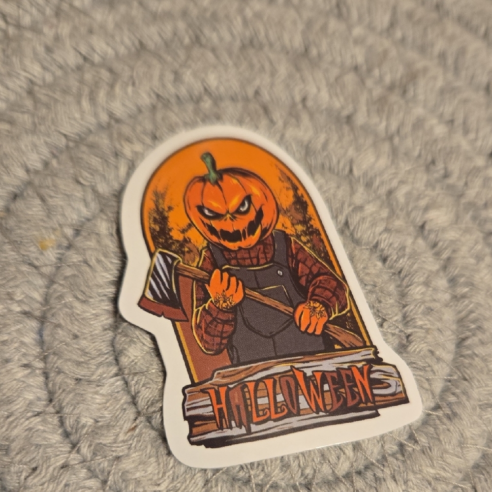 Small Halloween Pumpkin Sticker